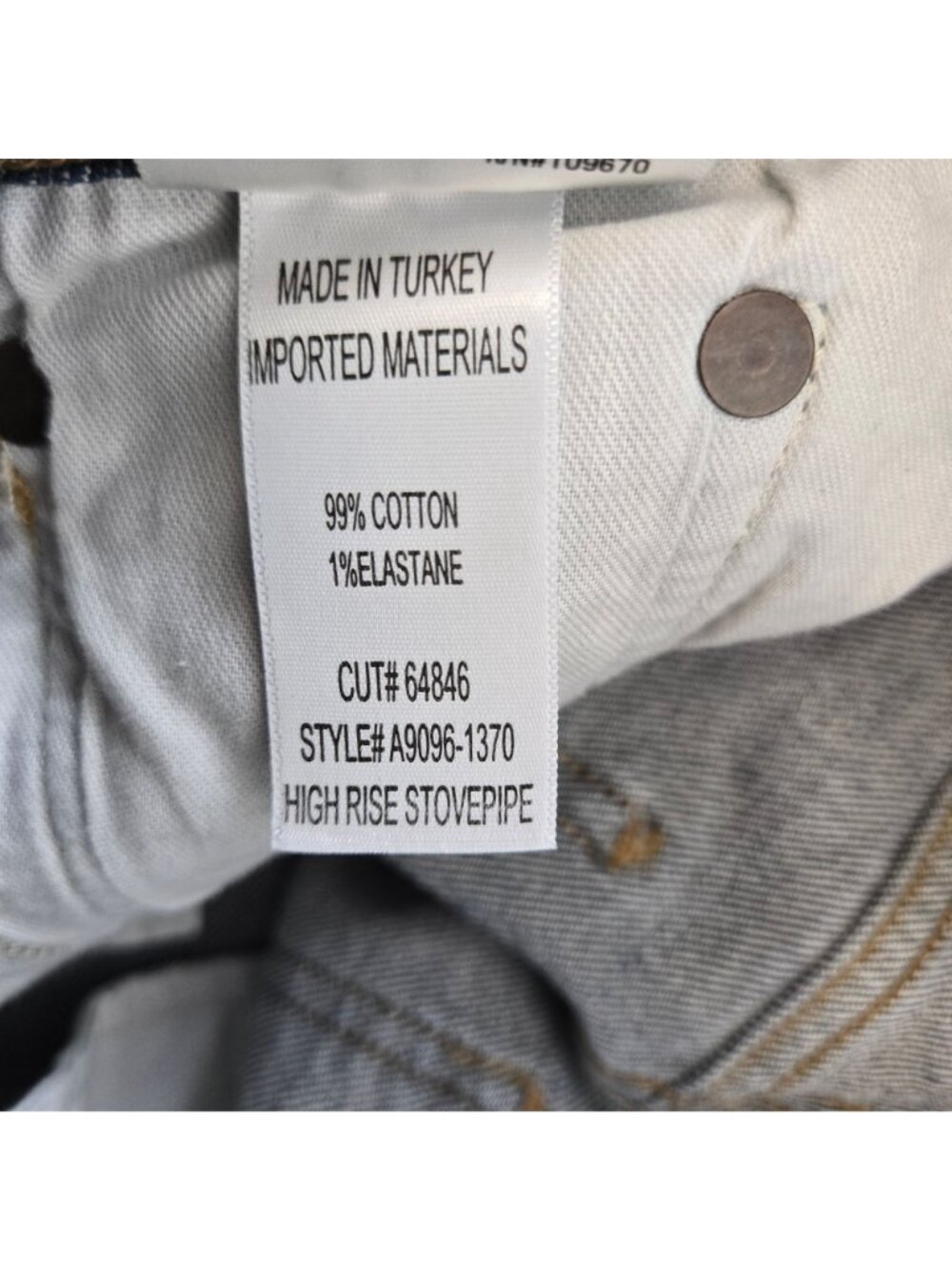 Agolde High Rise Stovepipe Jeans Size 24 - Picture 8 of 8